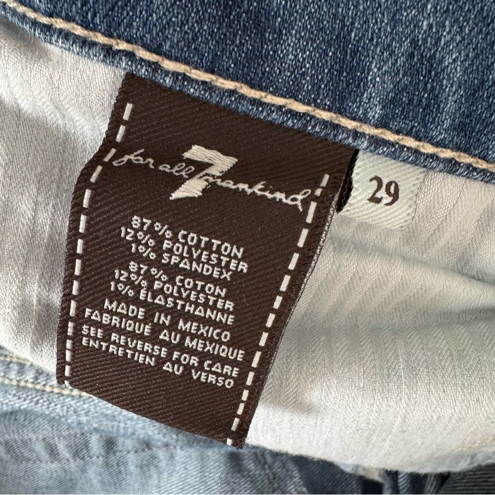 7 For All Mankind Low Rise Crop Roxanne Jeans Size 29 - Picture 8 of 8